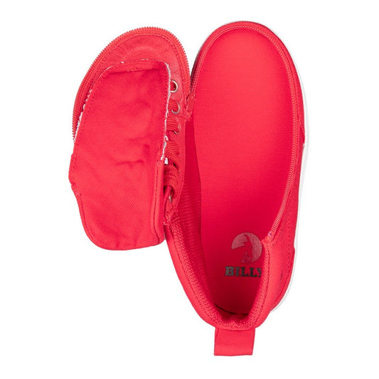 Billy Footwear (Kids) DR II Fit - High Top DR II Red Canvas Shoes - Footwear