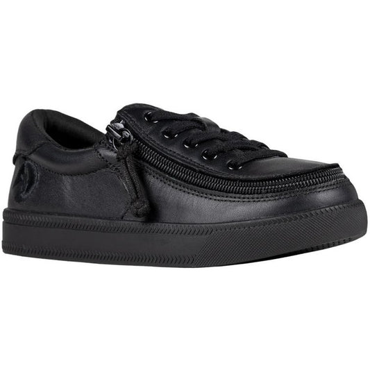 Billy Footwear (Kids) DR II Fit - Low Top DR II Black Leather Shoes - Footwear