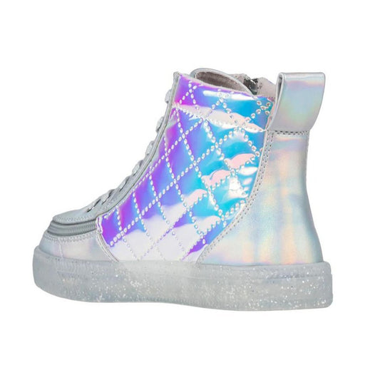 Billy Footwear (Kids) - High Top Frozen Faux Leather Shoes - Footwear