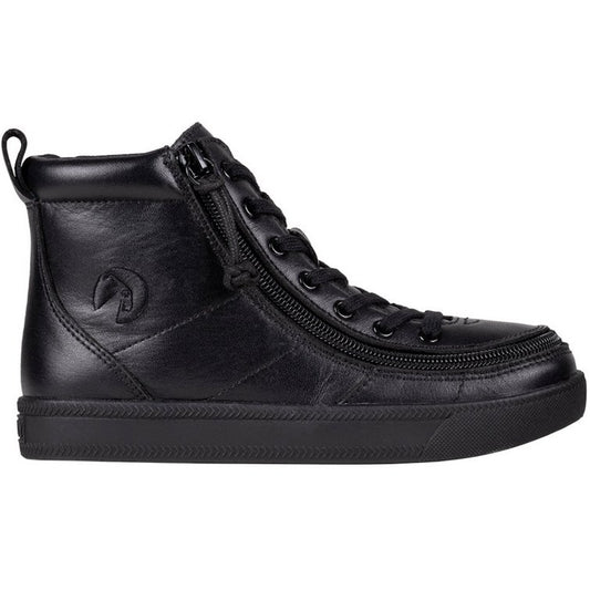 Billy Footwear (Toddlers) DR II Fit - High Top DR II Black Leather Shoes - Footwear