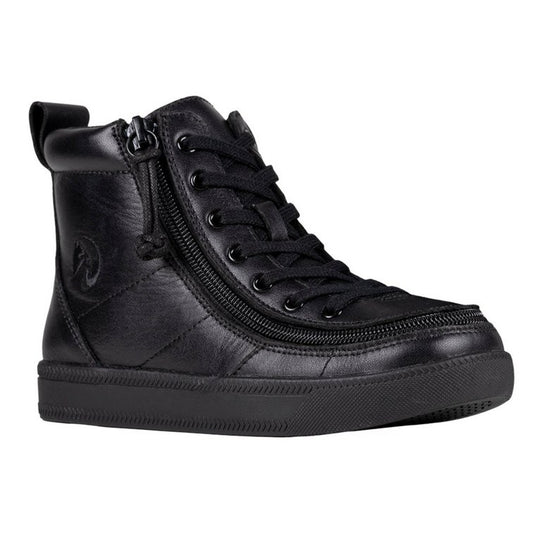 Billy Footwear (Toddlers) DR II Fit - High Top DR II Black Leather Shoes - Footwear