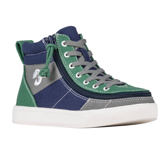Billy Footwear (Toddlers) - Street High Top Earth Colour Block Canvas Shoes - Footwear