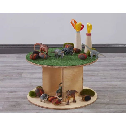 Deep Spot Tray - Grass Circle Insert - Sensory Equipment