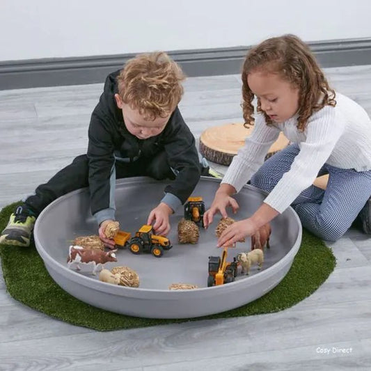 Deep Spot Tray - Grey - Sensory Toys