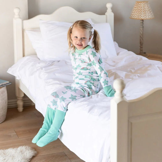 Eczema Ankle Protect PJ Bottoms - Shark Print - Bodyvests and Sleepwear