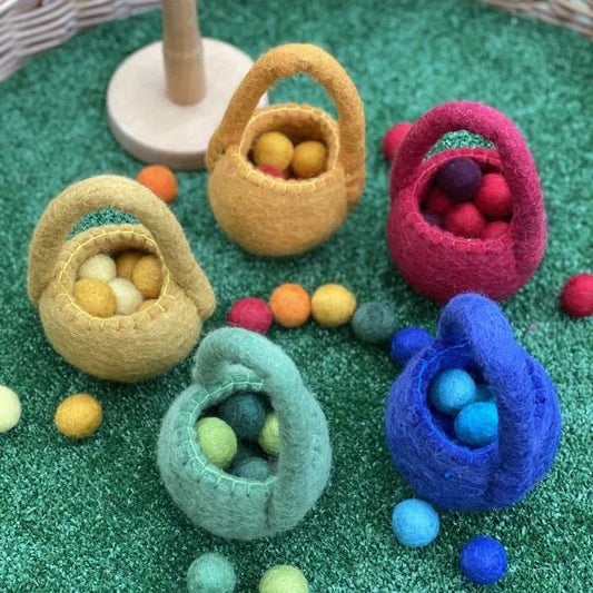 Felt Bags and Balls (5 pack) - Sensory Toys