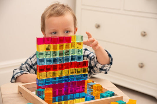 Gem Cube Mirror Tray - Pk101 - Sensory Toys