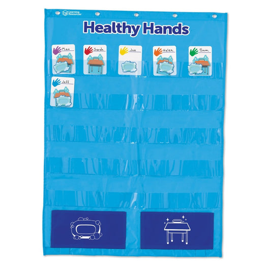 Healthy Hands Pocket Chart - Care & Safety