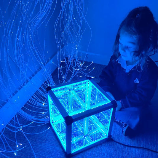 LED Infinity Cube - 25cm - Sensory Toys