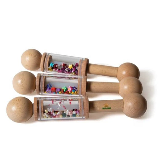 Mini Wooden Rattle Rollers set of 3 - Sensory Toys