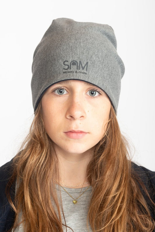 SAM Sensory - Reversible Cotton Beanie - Daytime Clothing