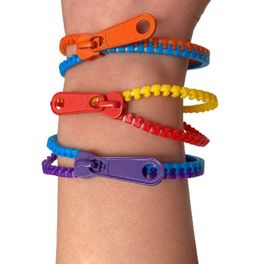 Sensory Fidget Zip Bracelet 3pk - Sensory Toys