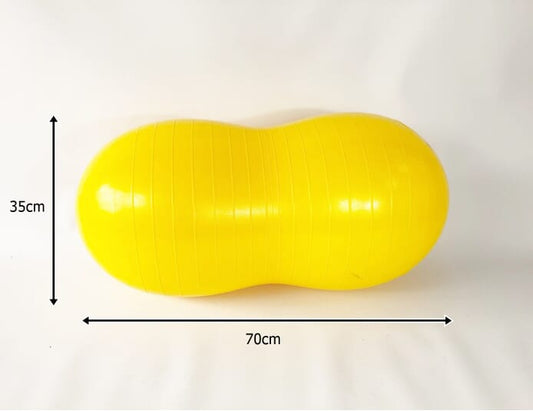 Therapy Peanut Ball - Anti Burst - Yellow 35cm - Sensory Equipment