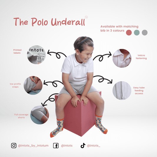 Tubease Polo Underall - Tube Feeding