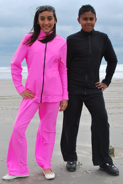 Pink tracksuit top hotsell